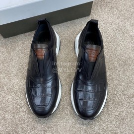 Berluti New Calf Leather Sneakers For Men Black
