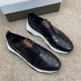 Berluti New Calf Leather Sneakers For Men Black