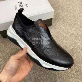 Berluti New Calf Leather Sneakers For Men Black