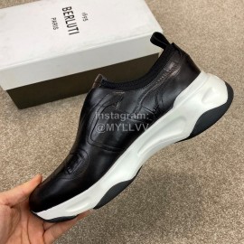 Berluti New Calf Leather Sneakers For Men Black