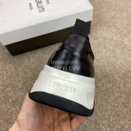 Berluti New Calf Leather Sneakers For Men Black