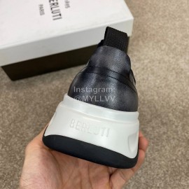 Berluti New Calf Leather Sneakers For Men Gray