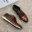 Berluti New Plaid Calf Leather Lace Up Sneakers For Men Brown