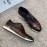 Berluti New Plaid Calf Leather Sneakers For Men Brown