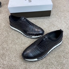 Berluti New Plaid Calf Leather Sneakers For Men Black