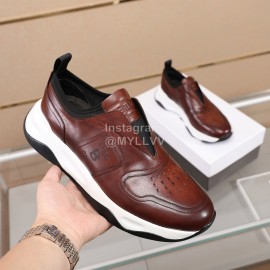 Berluti New Calf Leather Thick Soled Sneakers For Men Brown