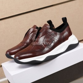 Berluti New Calf Leather Thick Soled Sneakers For Men Brown