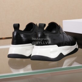 Berluti New Calf Leather Thick Soled Sneakers For Men Black
