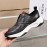 Berluti Calf Leather Thick Soled Sneakers For Men Dark Gray