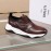 Berluti Calf Leather Thick Soled Sneakers For Men Brown