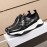Berluti Calf Leather Thick Soled Sneakers For Men Black