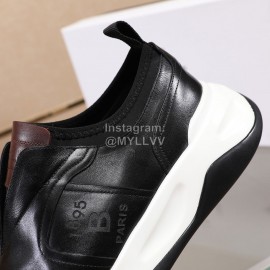 Berluti Calf Leather Thick Soled Sneakers For Men Black