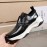 Berluti Printed Calf Leather Thick Soled Sneakers For Men Black