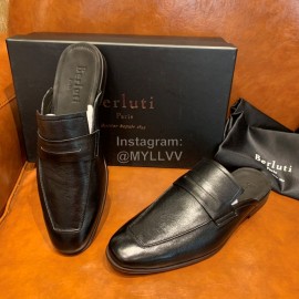Berluti Water Dyed Cowhide Casual Scandals For Men Black
