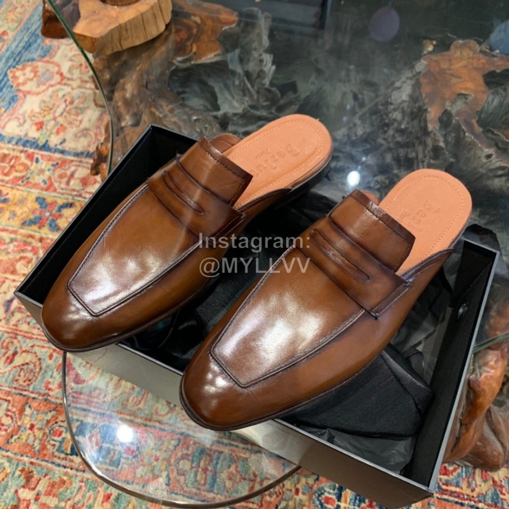 Berluti Water Dyed Cowhide Casual Scandals For Men Brown