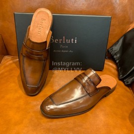 Berluti Water Dyed Cowhide Casual Scandals For Men Brown