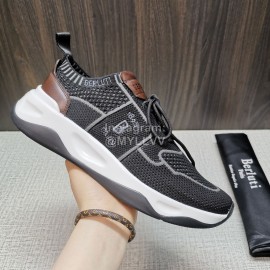 Berluti Shadow Knitted Leather Sneakers For Men 