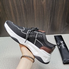 Berluti Shadow Knitted Leather Sneakers For Men 
