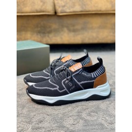 Berluti Shadow Light Knitted Leather Sneakers For Men 