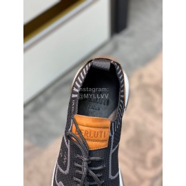 Berluti Shadow Light Knitted Leather Sneakers For Men 