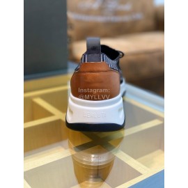 Berluti Shadow Light Knitted Leather Sneakers For Men 