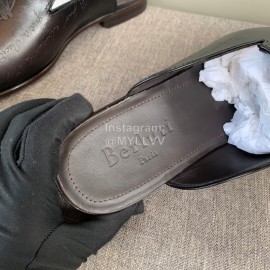 Berluti Printed Venezia Schritto Cowhide Casual Scandals For Men Black