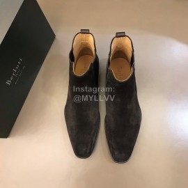 Berluti Autumn Winter Calf Leather Velvet Boots Fo..