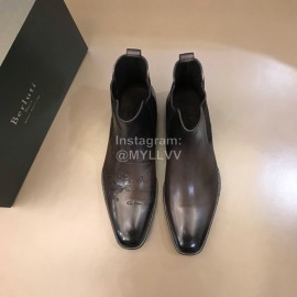 Berluti Autumn Winter Calf Leather Boots For Men D..
