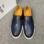 Berluti Fashion Printed Leather Casual Shoes For Men 