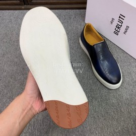 Berluti Fashion Printed Leather Casual Shoes For Men 