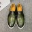 Berluti Fashion Printed Leather Casual Shoes For Men Green