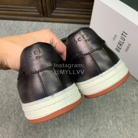 Berluti Fashion Leather Casual Shoes For Men Black