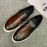 Berluti Fashion Leather Casual Shoes For Men Coffee