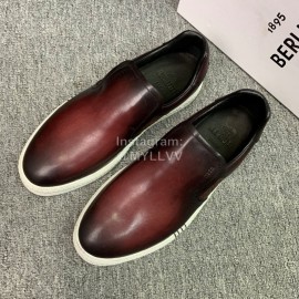 Berluti Fashion Leather Casual Shoes For Men Brown