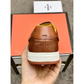 Berluti Stellar Casual Leather Shoes For Men Brown