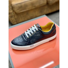 Berluti Stellar Casual Leather Shoes For Men Black