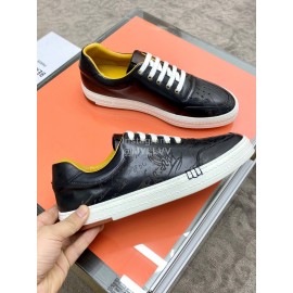 Berluti Stellar Casual Leather Shoes For Men Black