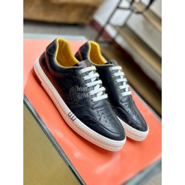 Berluti Stellar Casual Leather Shoes For Men Black