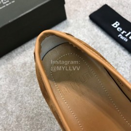 Berluti New Cowhide Velvet Business Leather Shoes For Men Brown