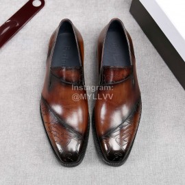 Berluti New Printed Cowhide Business Leather Shoes For Men 
