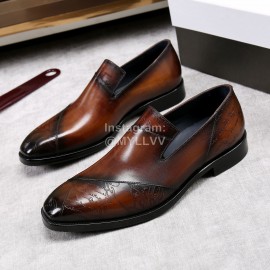 Berluti New Printed Cowhide Business Leather Shoes For Men 