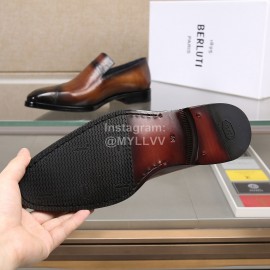 Berluti New Printed Cowhide Business Leather Shoes For Men 