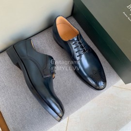Berluti New Calf Leather Business Shoes For Men Blackish Green