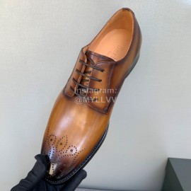 Berluti New Calf Leather Business Shoes For Men Brown