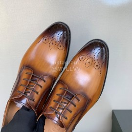 Berluti New Calf Leather Business Shoes For Men Brown