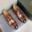 Berluti Calf Leather Business Shoes For Men Brown