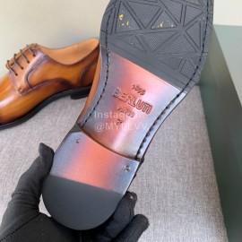 Berluti Calf Leather Business Shoes For Men Brown