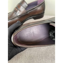 Berluti Fashion Cowhide Business Shoes For Men Coffee