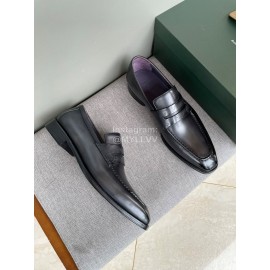 Berluti Fashion Cowhide Business Shoes For Men Black