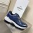 Berluti Leather Lace Up Sneakers For Men Blue